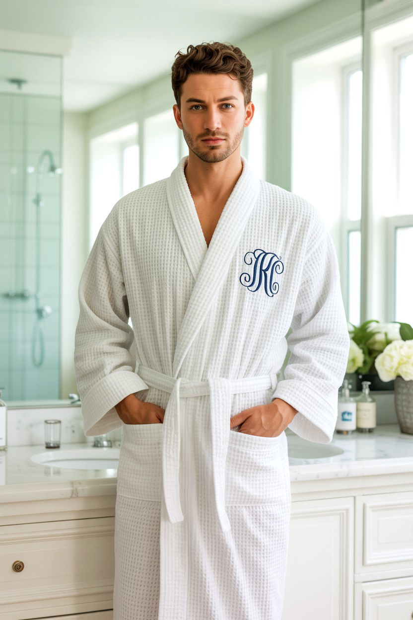 Monogrammed Bathrobe - 25 Personalized Valentine's Day Gifts for Him