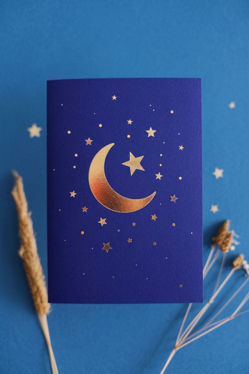 Moon And Stars Theme - 25 Minimalist Valentine's Day Card Ideas