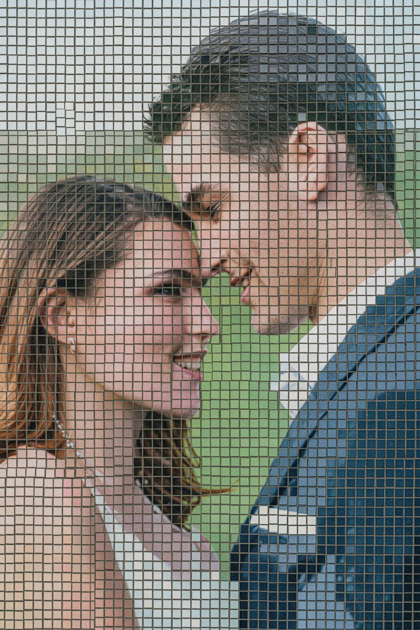 Mosaic Portrait From Tiny Photos - 25 Valentine's Day Photo Collage Ideas