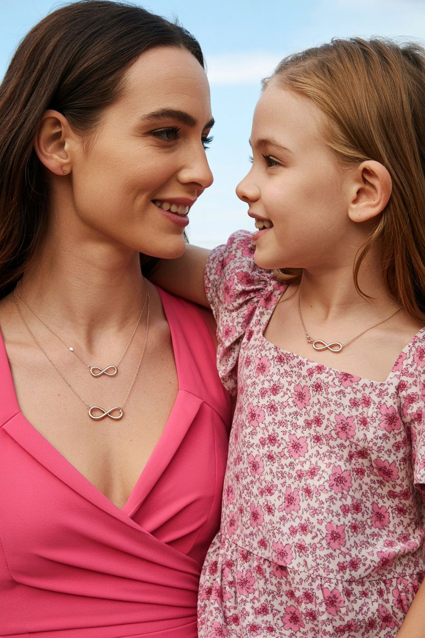 Mother daughter infinity jewelry - 25 Valentine's Day Infinity Jewelry Ideas
