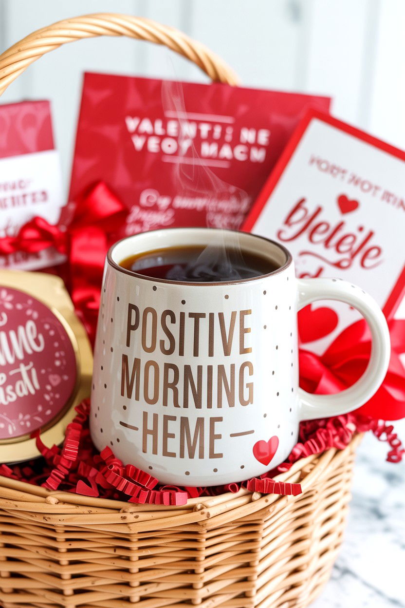 Motivational Coffee Mug - 25 Valentine's Day Gift Basket Filler Ideas