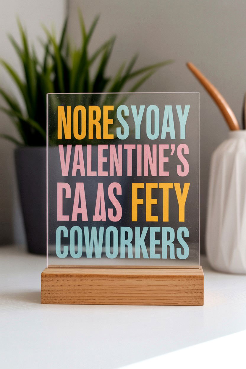 Motivational Desk Sign - 25 Valentine's Day Gifts for Coworkers