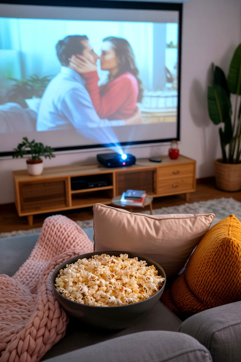 Movie Marathon - 25 Cheap Valentine's Day Romantic Ideas