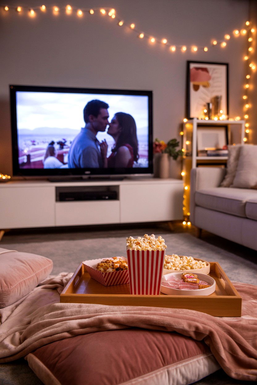 Movie Night At Home - 25 Valentine's Day Ideas for Introverts
