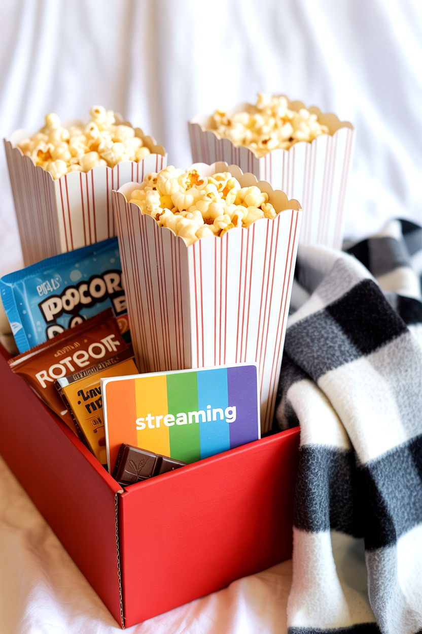 Movie Night Box - 25 Long Distance Valentine's Day Care Package Ideas