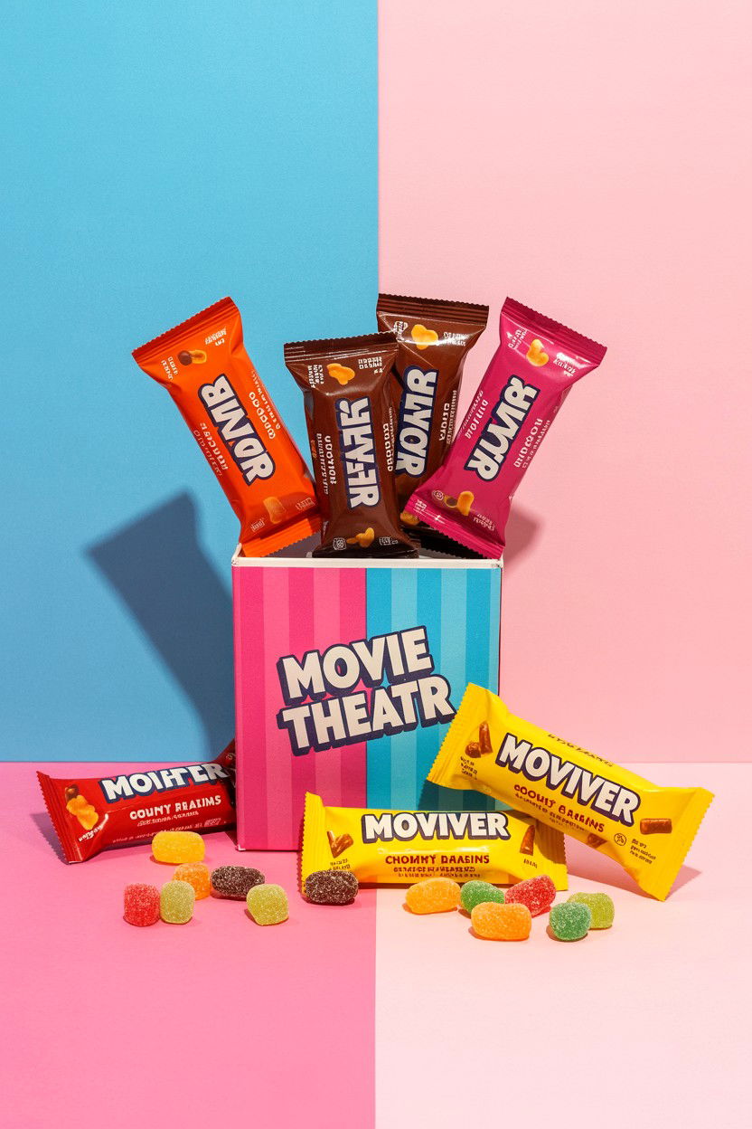 Movie Theater Candy Bundle - 25 Valentine's Day Snack Gift Basket Ideas