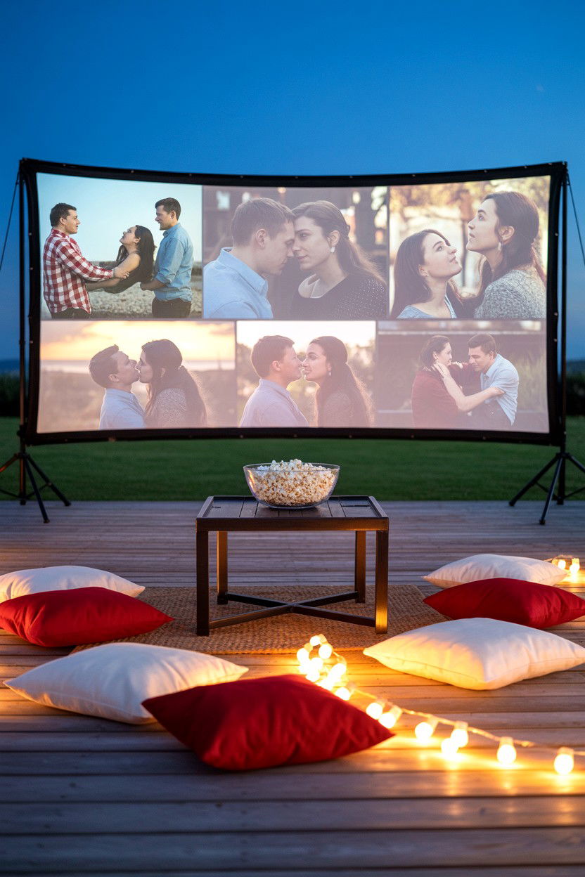 Movie Theater Screen - 25 Valentine's Day Proposal Ideas