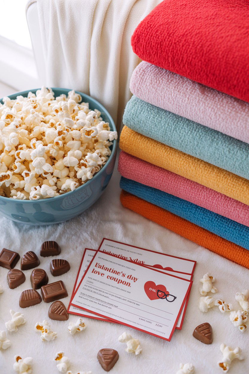 Movie night at home - 25 Valentine's Day Love Coupon Ideas