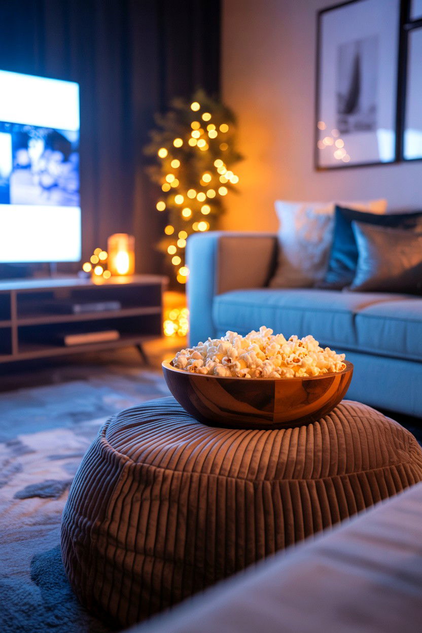 Movie night at home - 25 Inexpensive Valentine's Day Ideas