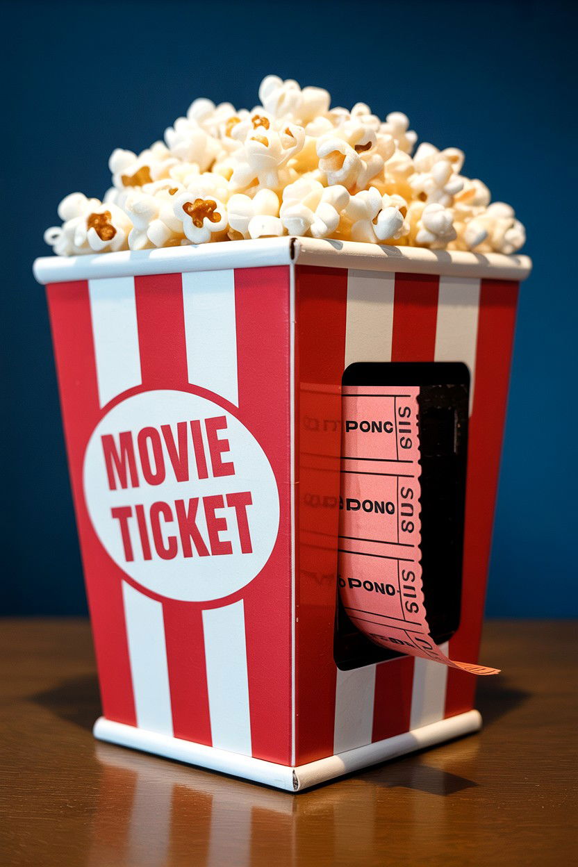 Movie ticket box - 25 Valentine's Day Memory Box Ideas