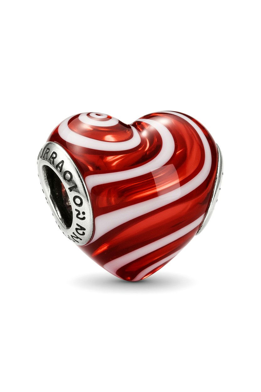 Murano Glass Heart - 25 Valentine's Day Charm Bracelet Ideas