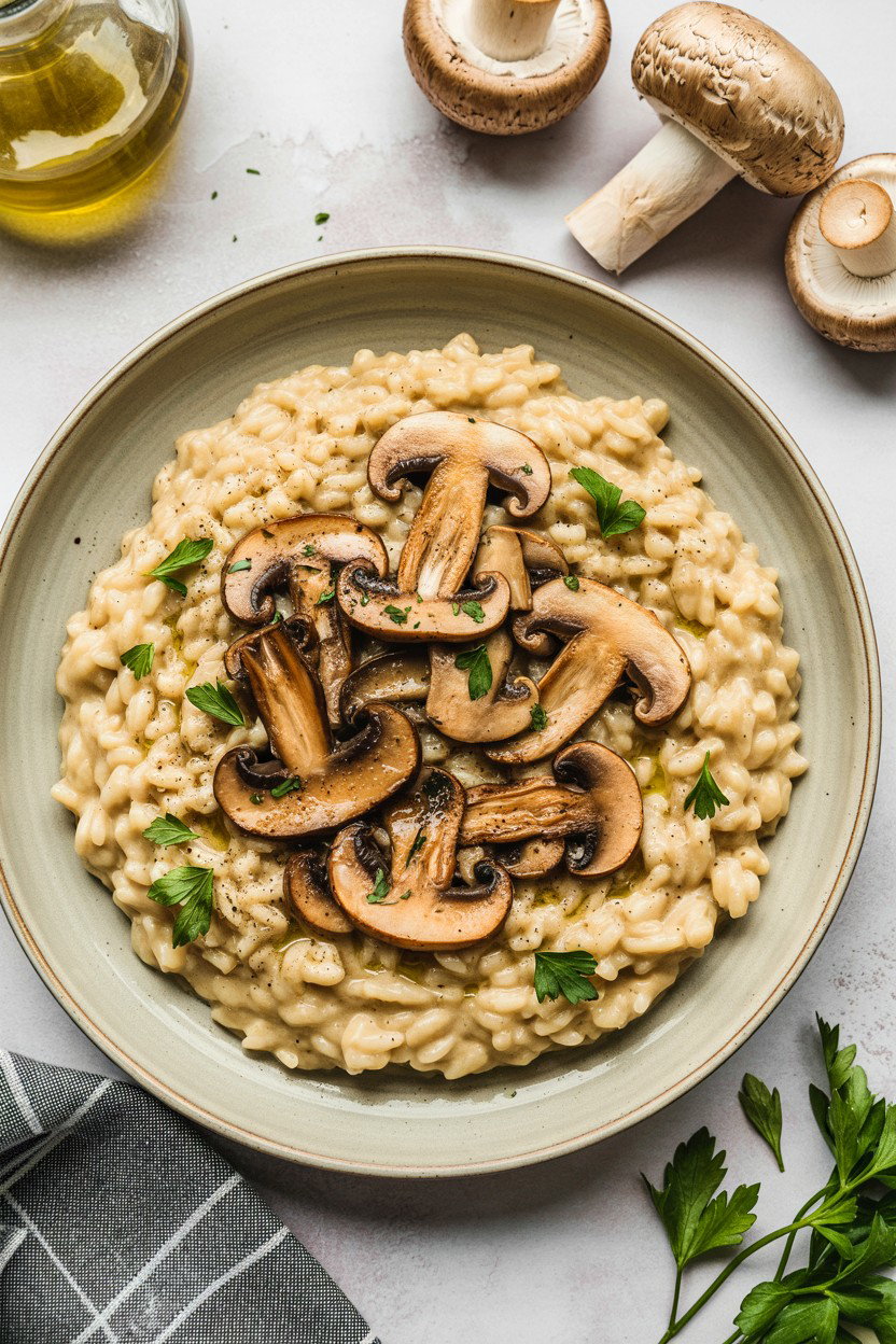 Mushroom risotto - 25 Valentine's Day Cooking Class Ideas