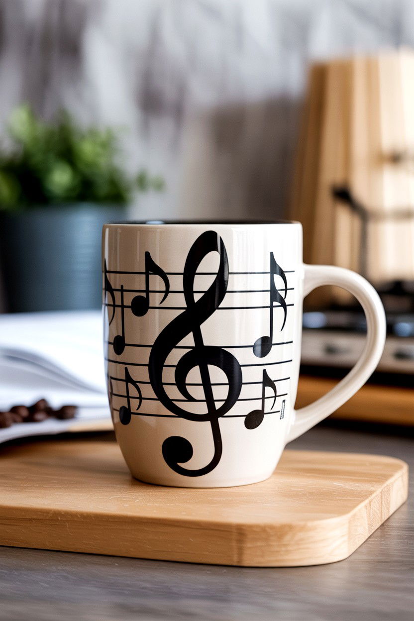 Music Note Coffee Mug - 25 Music Lover Valentine's Day Gifts for Him