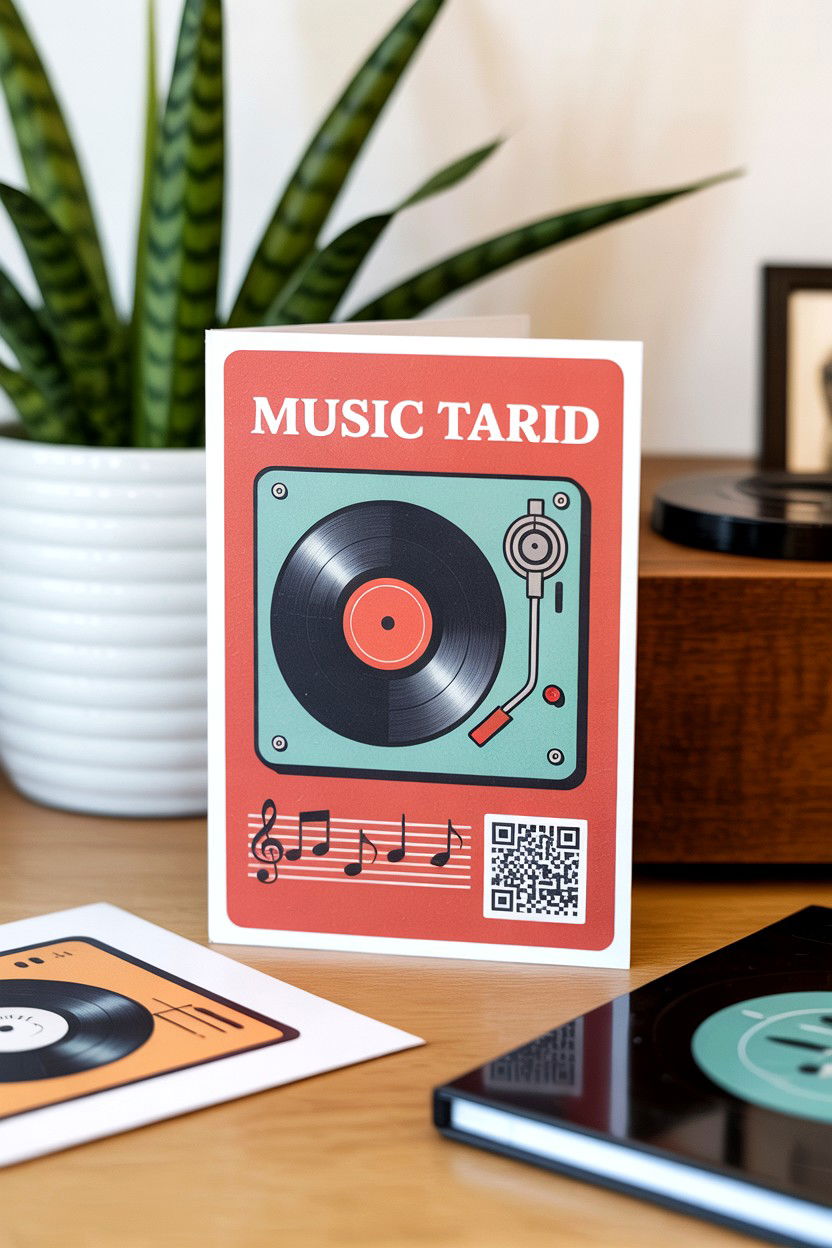 Music Themed Card - 25 Valentine's Day Card Ideas for Wife