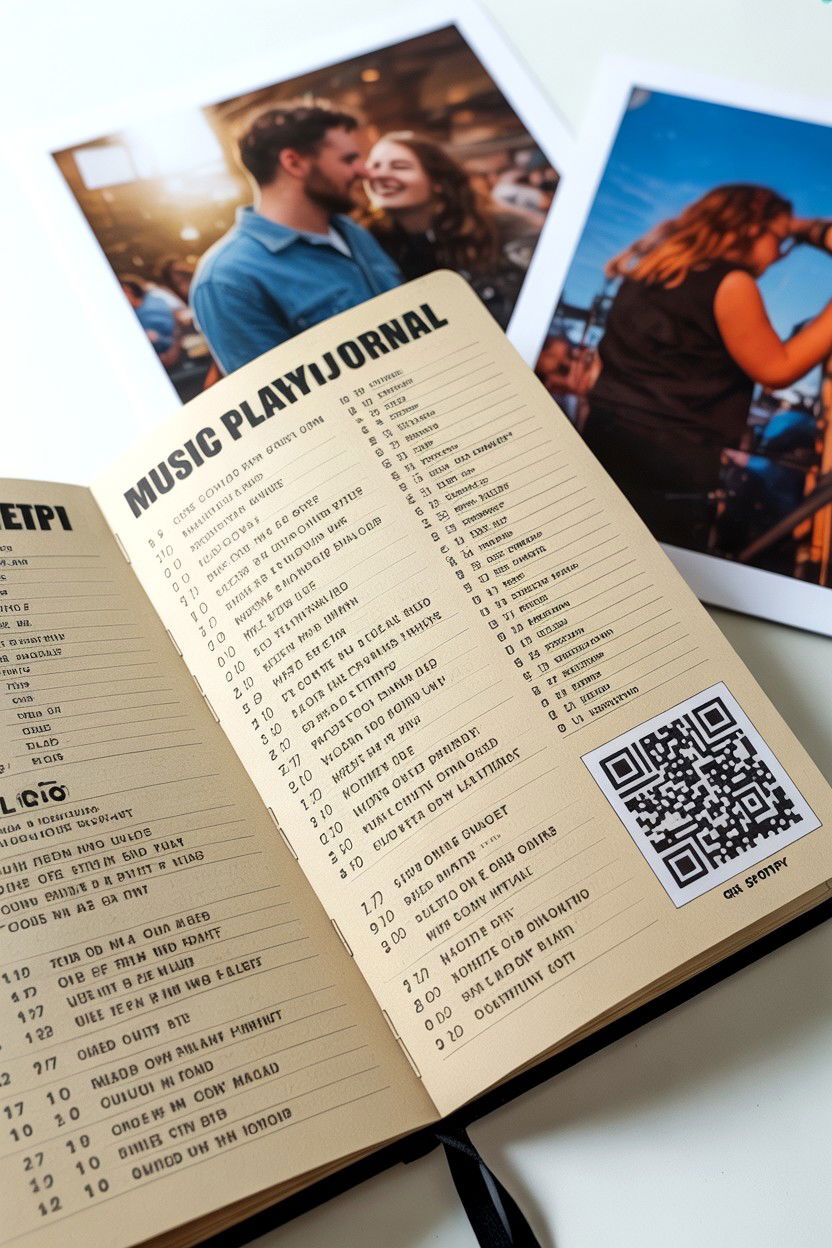 Music playlist journal - 25 Valentine's Day Memory Album Ideas