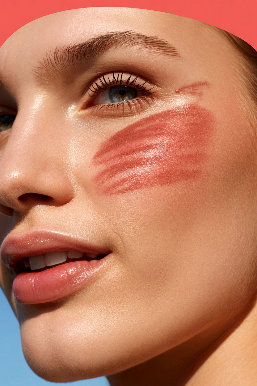 Natural Flushed Cheeks - 25 Coquette Valentine's Day Makeup Ideas