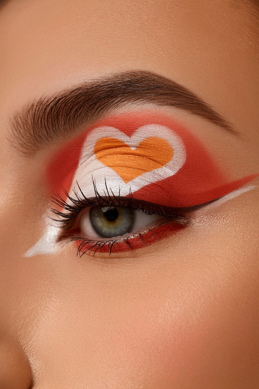25 Stunning Heart Makeup Valentine's Day Ideas to Try