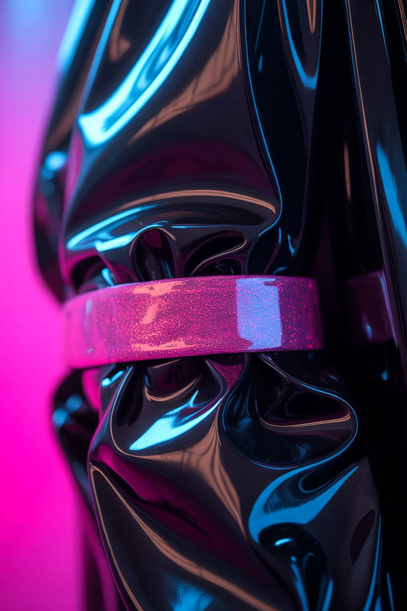 Neon Pink Glitter Accent - 25 Glitter Valentine's Day Makeup Looks