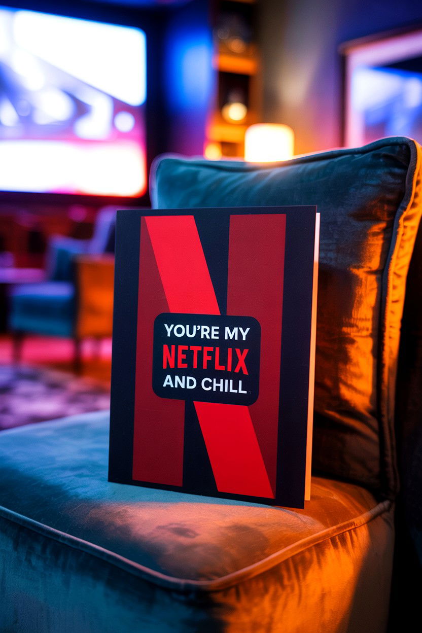 Netflix Valentine Card - 25 Funny Valentine's Day Card Ideas
