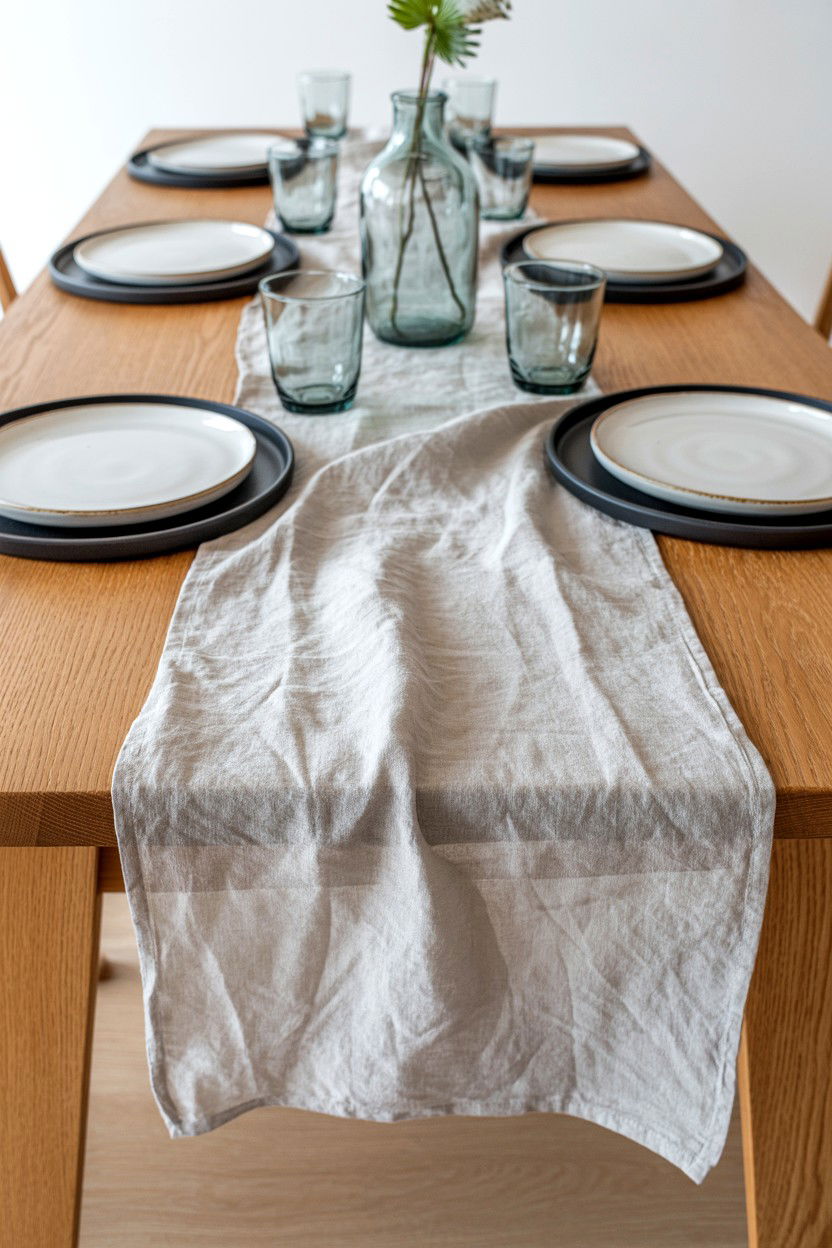 Nordic table runner - 25 Scandinavian Valentine's Day Decor Ideas