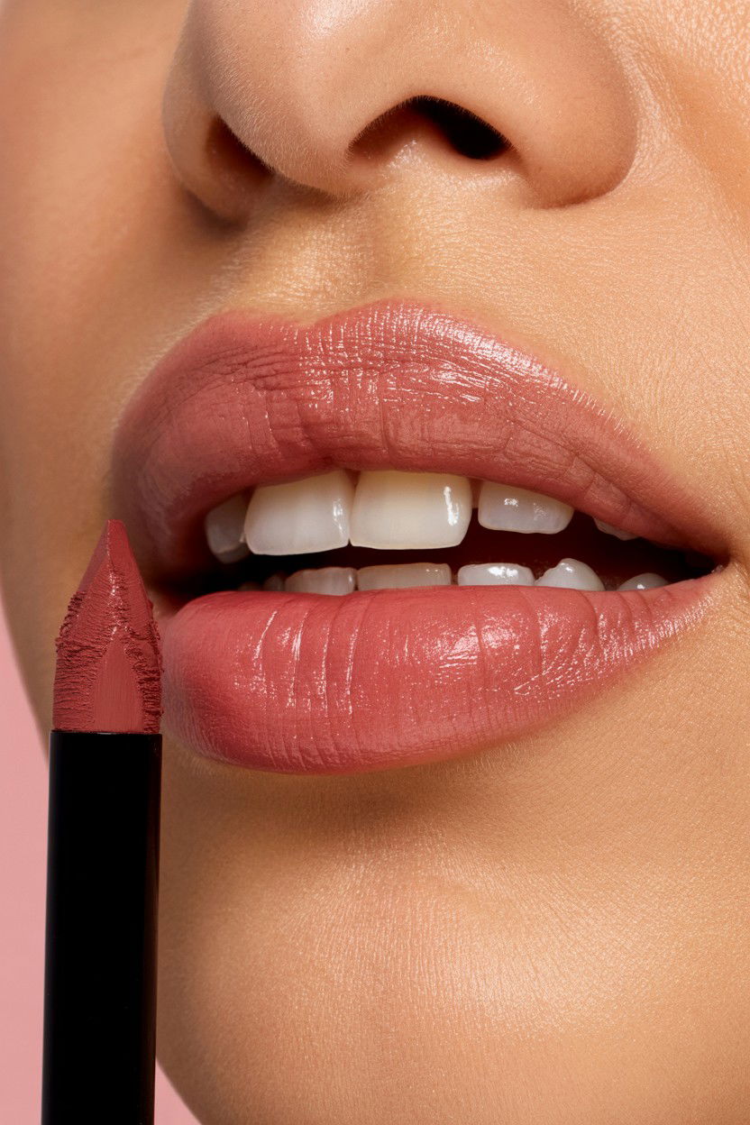 Nude Lip Liner Trend - 25 Valentine's Day Lip Looks