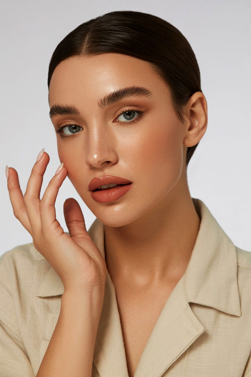 Nude Matte Lip - 25 Matte Valentine's Day Makeup Ideas