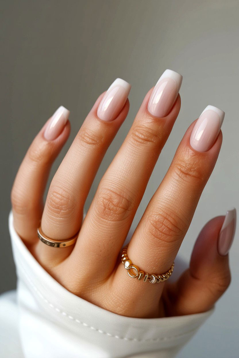 Nude Ombre Nails - 25 Ombre Valentine's Day Nail Ideas