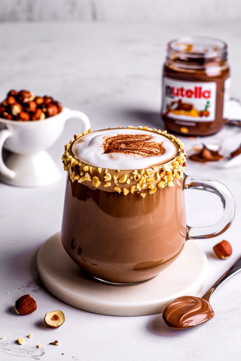 Nutella Hazelnut Latte - 25 Valentine's Day Latte Ideas