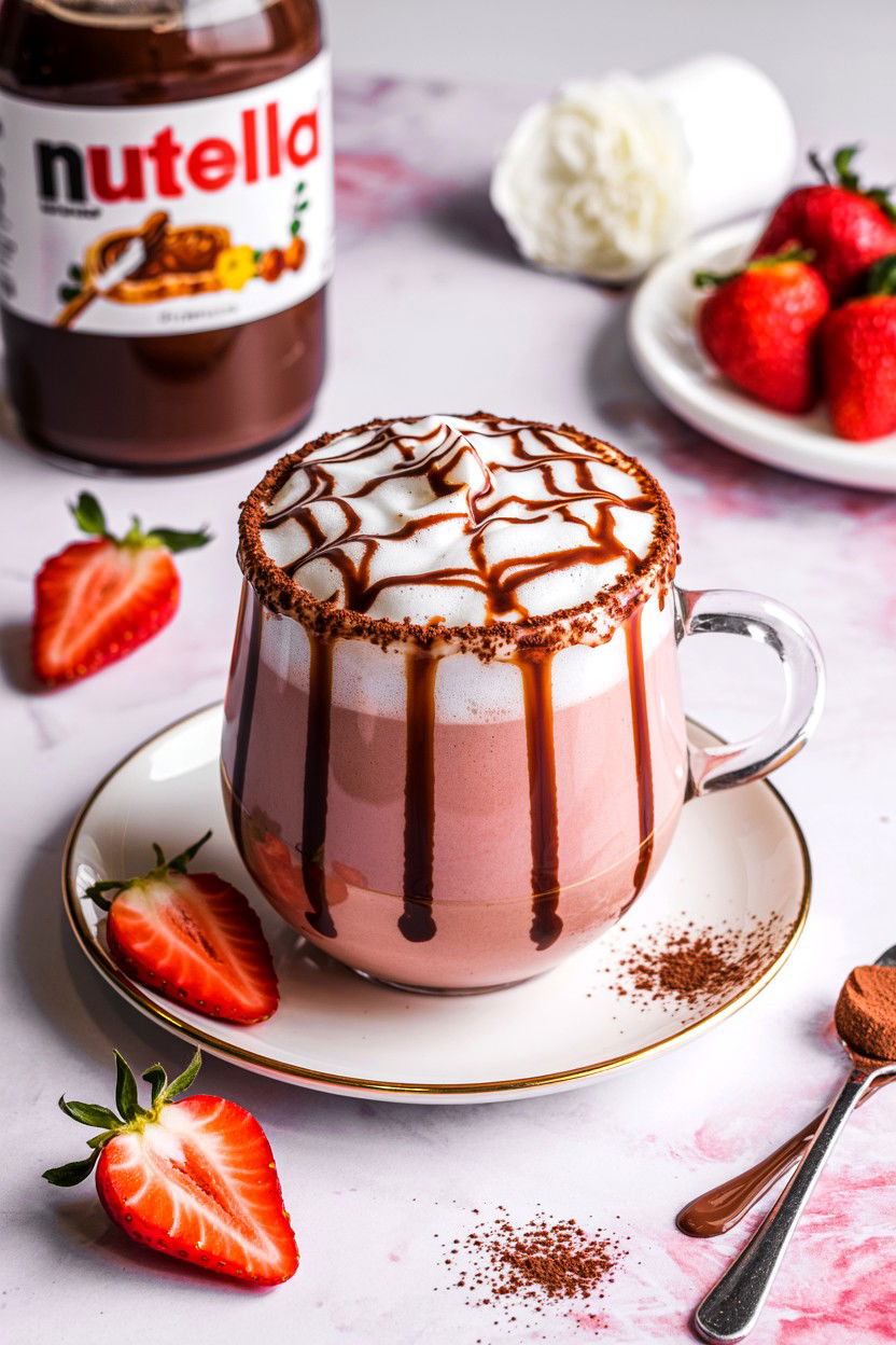Nutella Strawberry Latte
