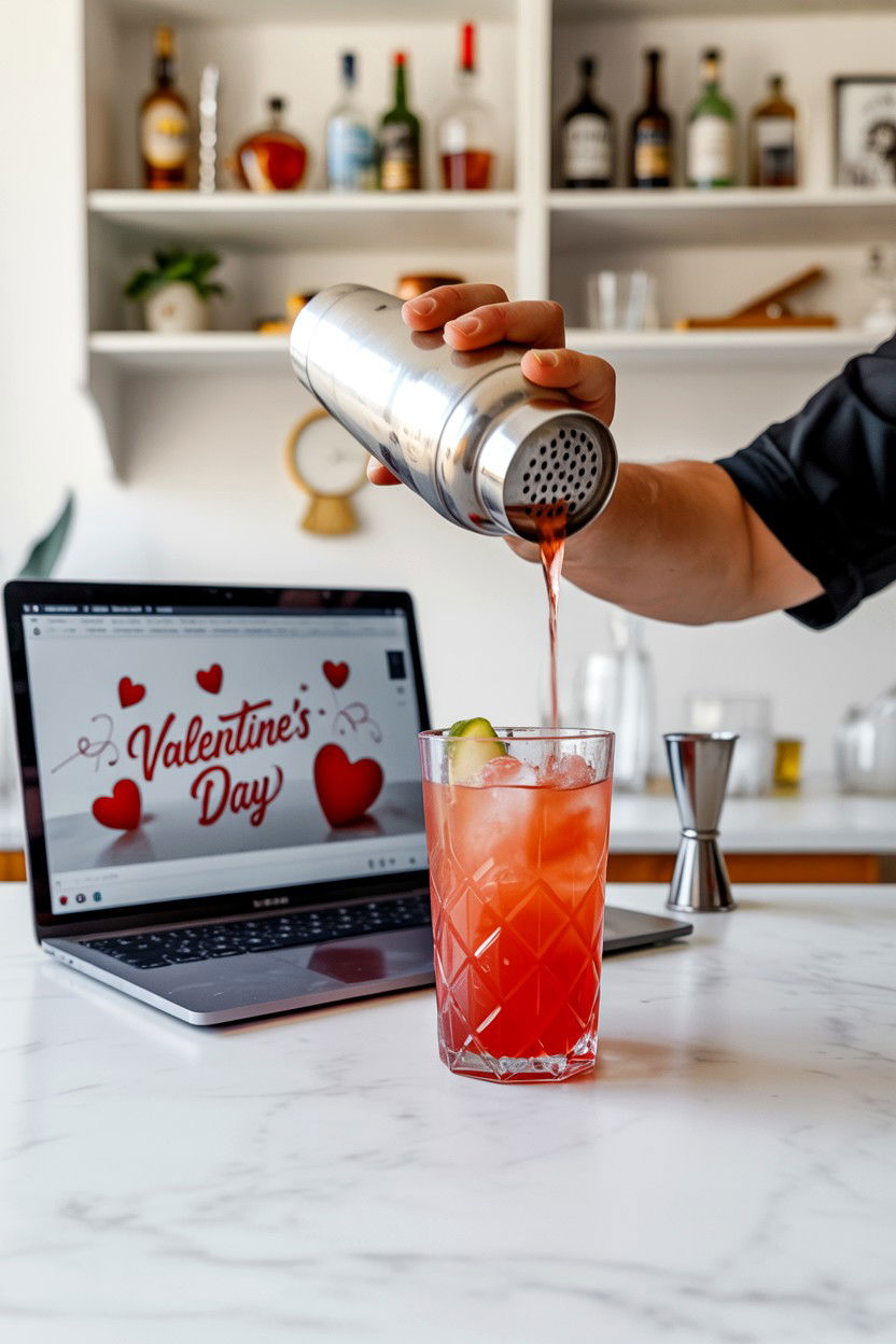 Online Mocktail Making - 25 Virtual Valentine's Day Ideas