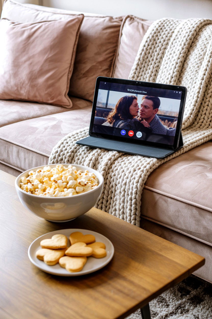 Online Movie Night - 25 Long Distance Valentine's Day Video Call Ideas