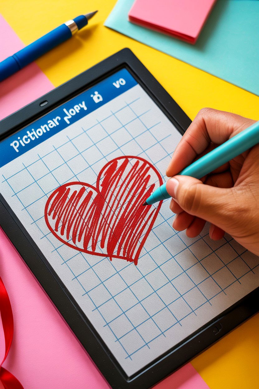 Online Pictionary - 25 Long Distance Valentine's Day Game Night Ideas