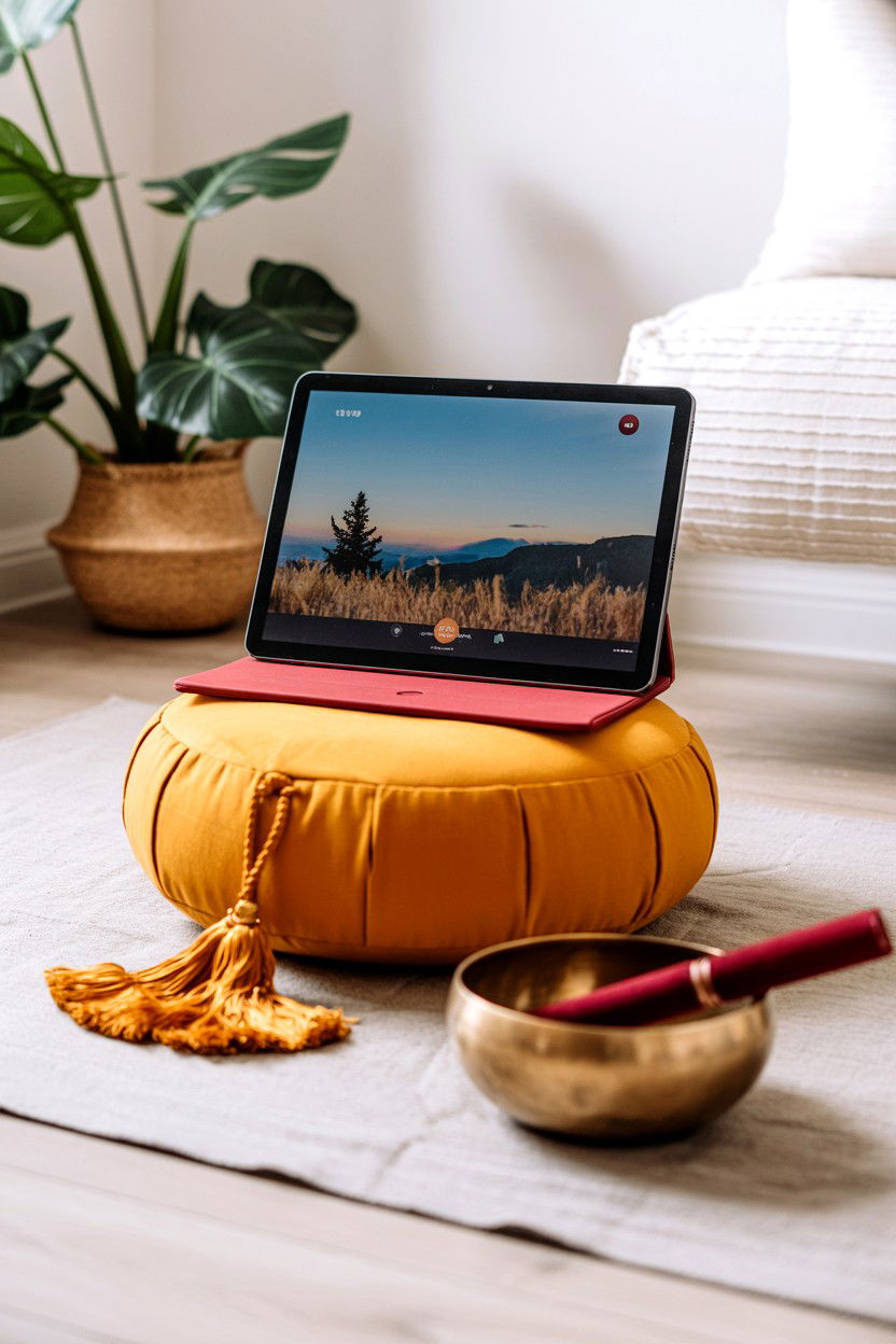 Online meditation session - 25 Valentine's Day Virtual Experience Ideas