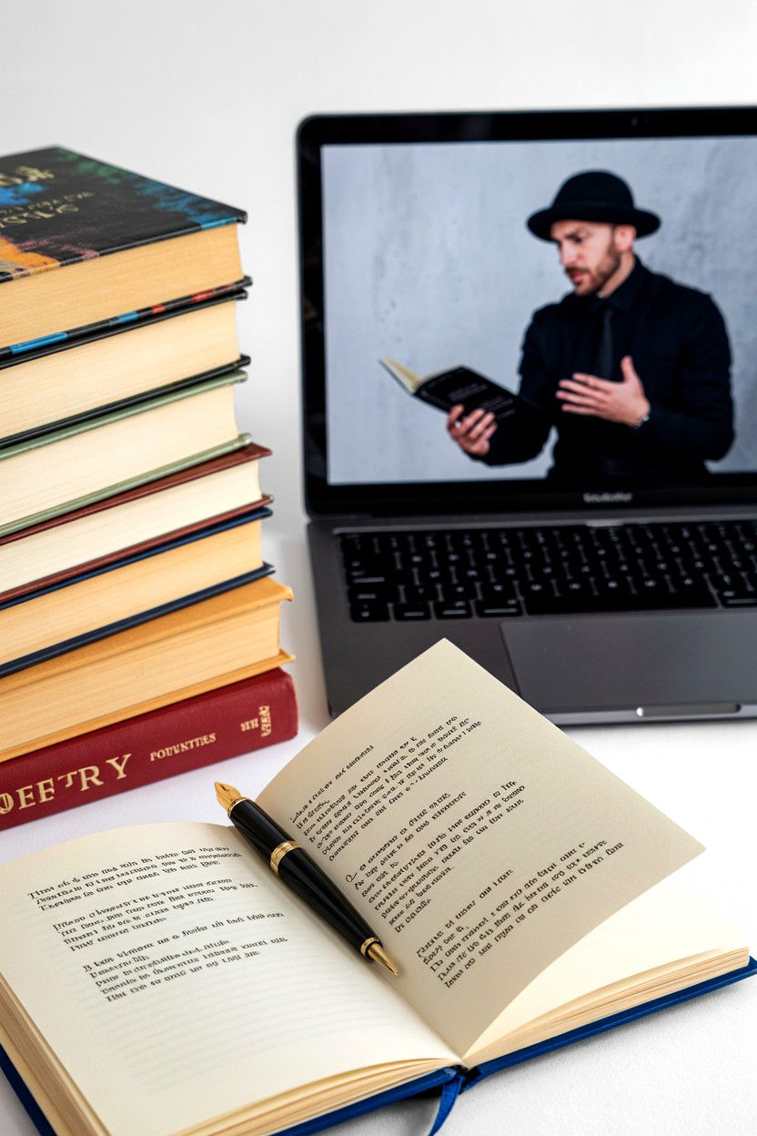 Online poetry reading - 25 Valentine's Day Virtual Experience Ideas