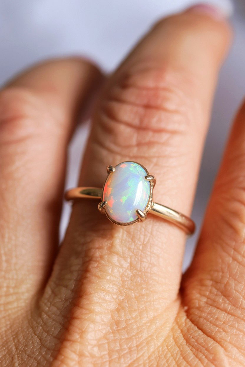Opal Ring - 25 Valentine's Day Promise Ring Ideas