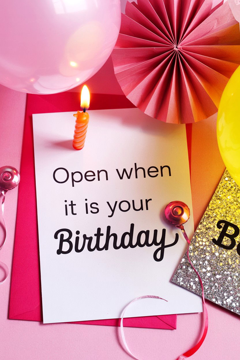 Open When It Is Your Birthday - 25 Open When Letters Ideas for Boyfriend