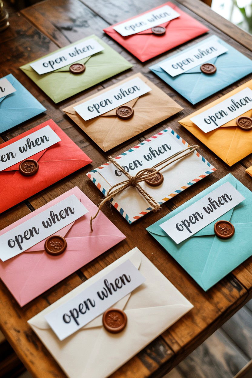 Open When Letters - 25 Long Distance Valentine's Day Gifts for Boyfriend