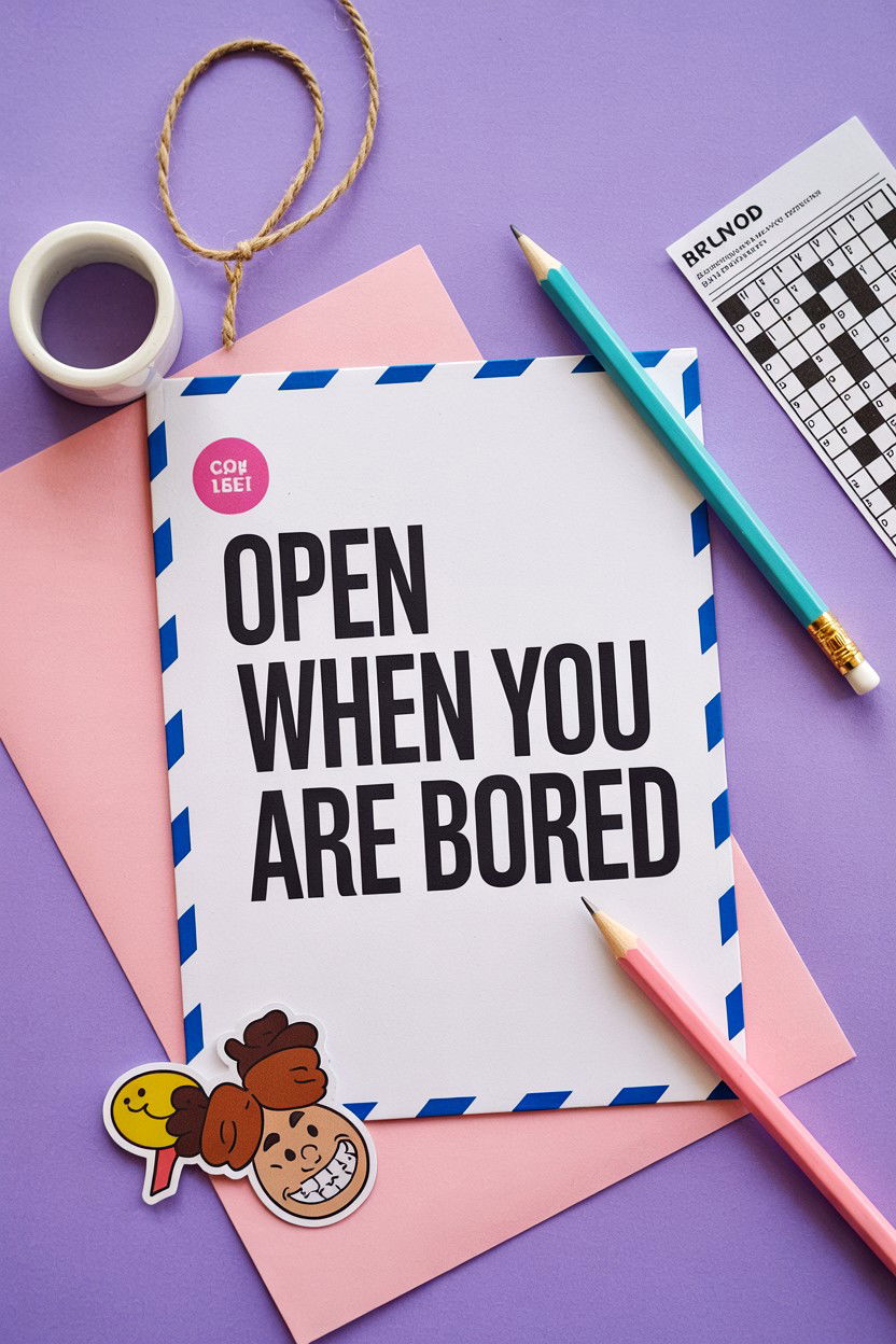 Open When You Are Bored - 25 Open When Letters Ideas for Boyfriend