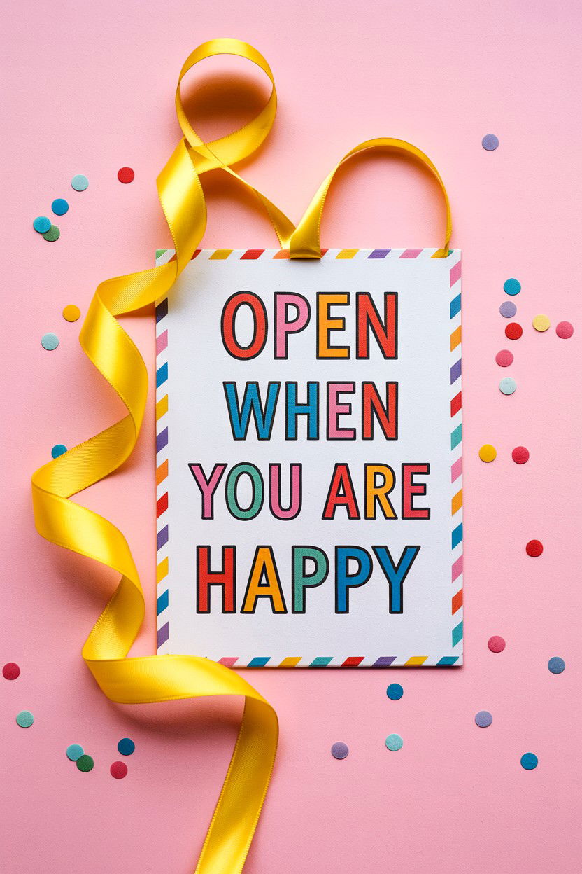 Open When You Are Happy - 25 Open When Letters Ideas for Boyfriend