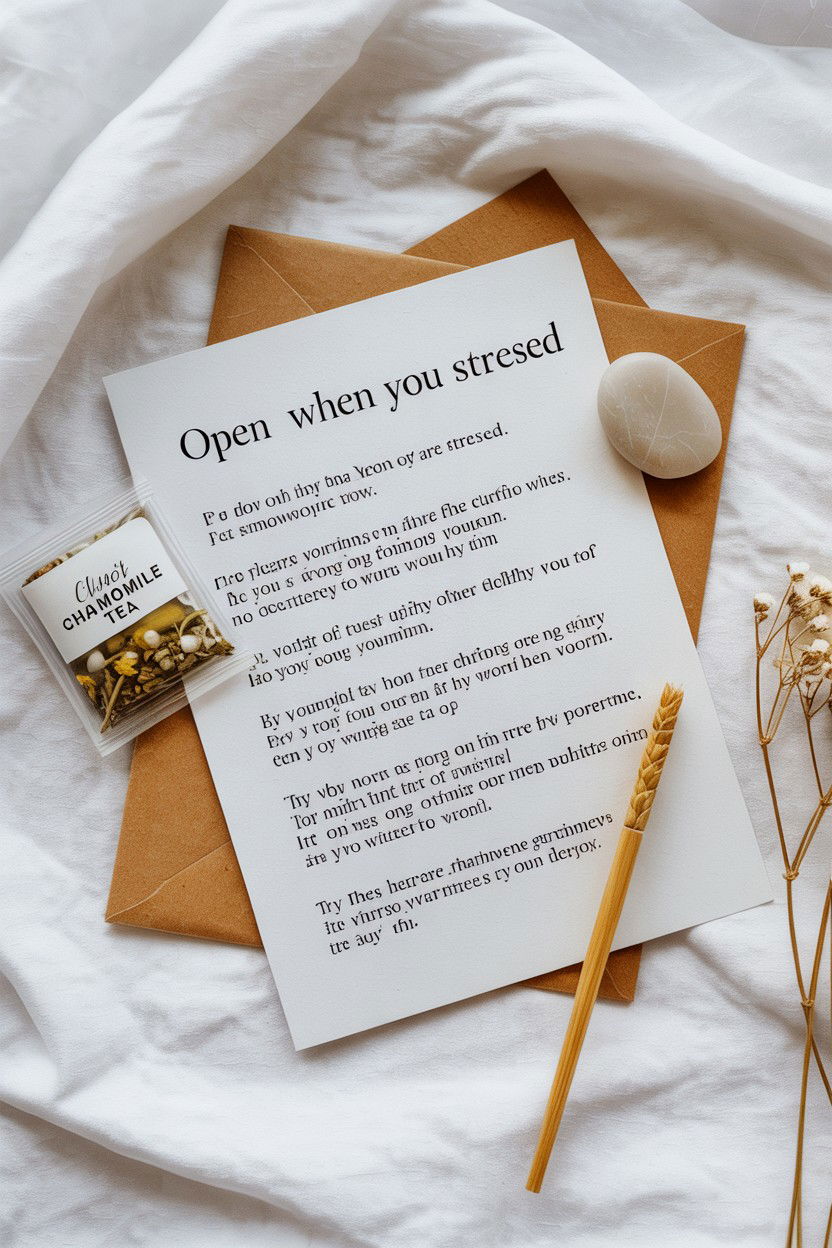 Open When You Are Stressed - 25 Open When Letters Ideas for Boyfriend