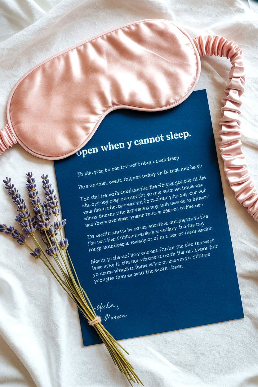 Open When You Cannot Sleep - 25 Open When Letters Ideas for Boyfriend