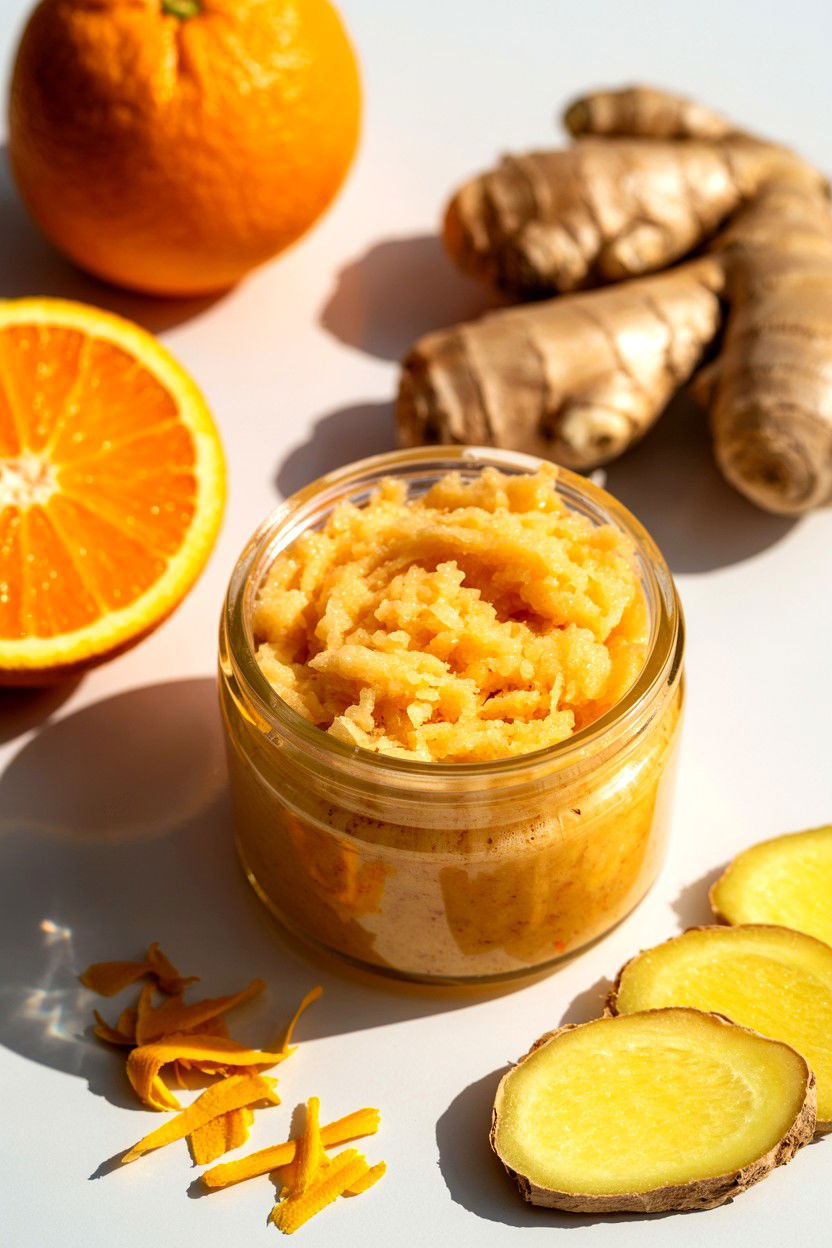Orange Ginger Scrub - 25 Valentine's Day Body Scrub Ideas