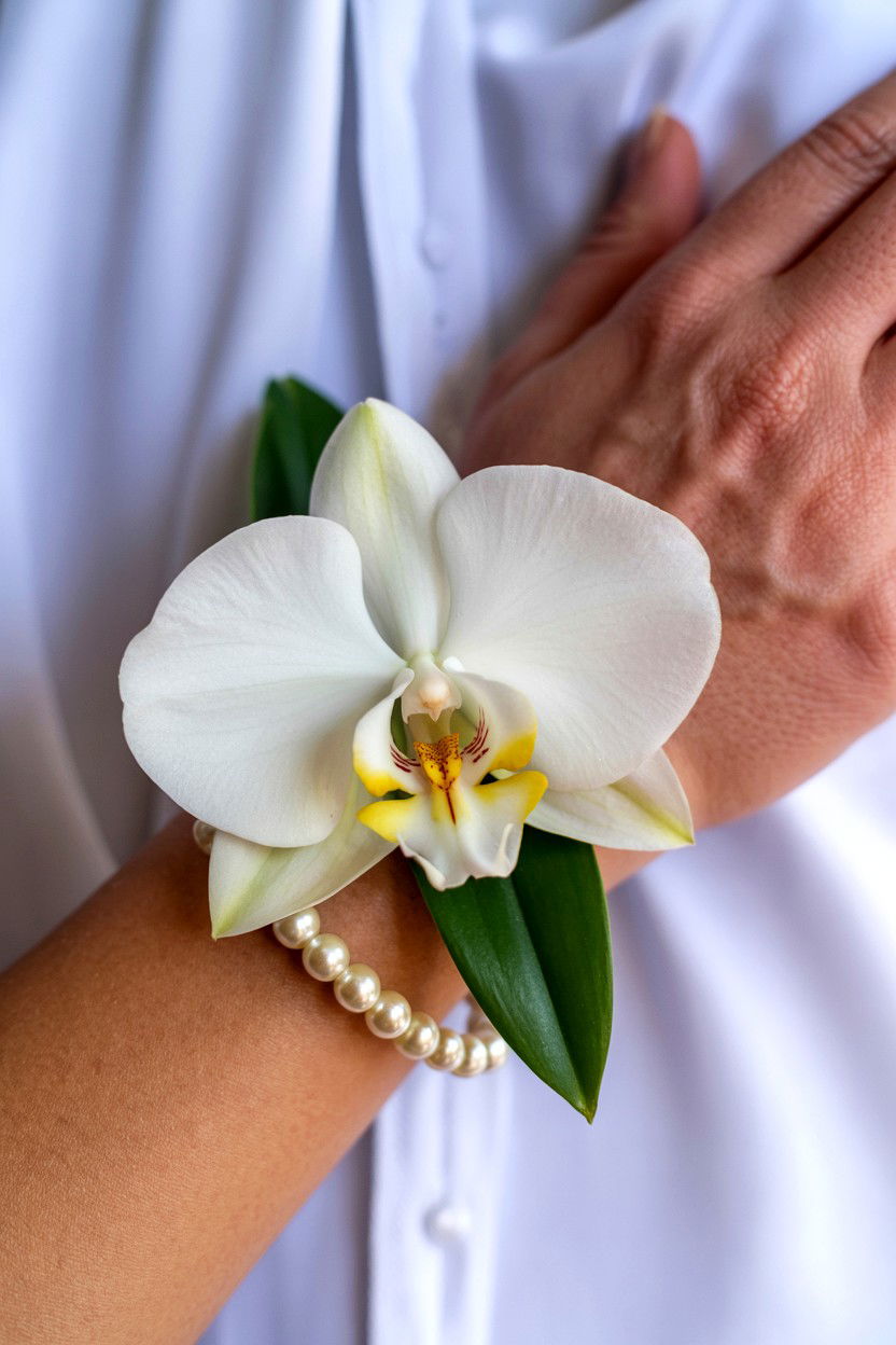 Orchid Corsage Accessory - 25 Valentine's Day Orchid Ideas