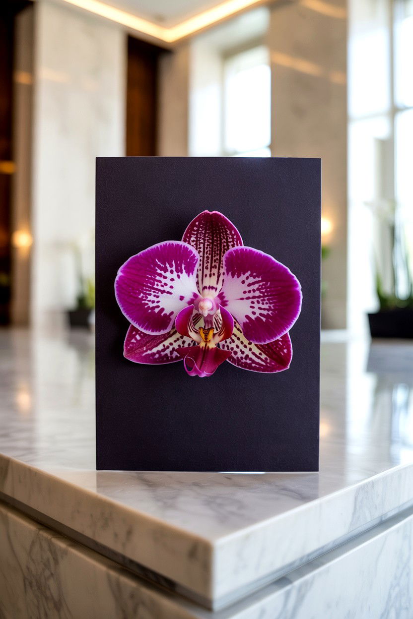 Orchid Greeting Card - 25 Floral Valentine's Day Card Ideas