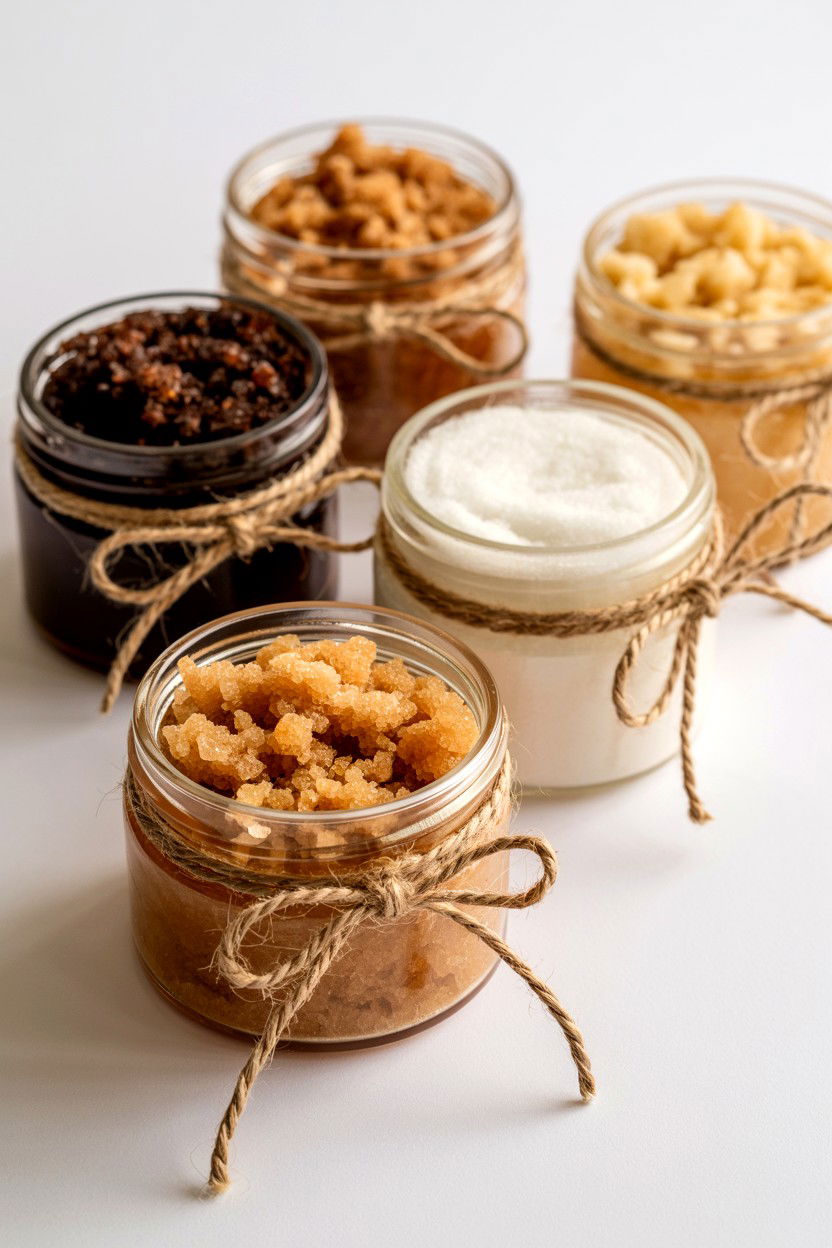 Organic Body Scrub Collection - 25 Valentine's Day Spa Gift Basket Ideas