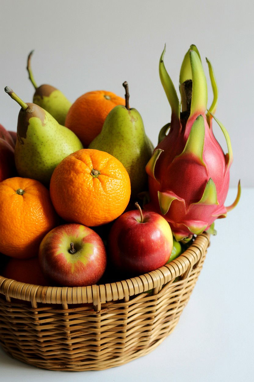 Organic Fruit Basket - 25 Valentine's Day Gourmet Gift Basket Ideas