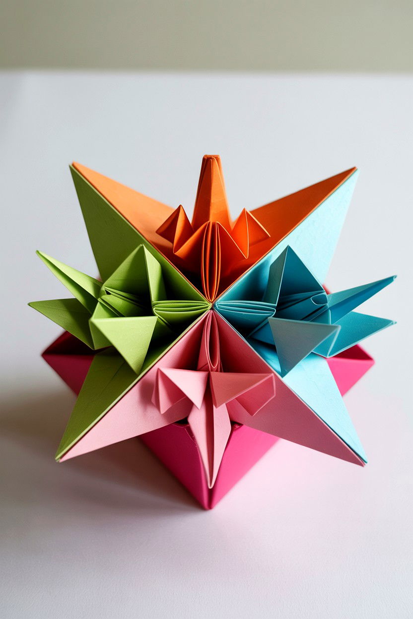 Origami Explosion Box - 25 Valentine's Day Explosion Box Ideas