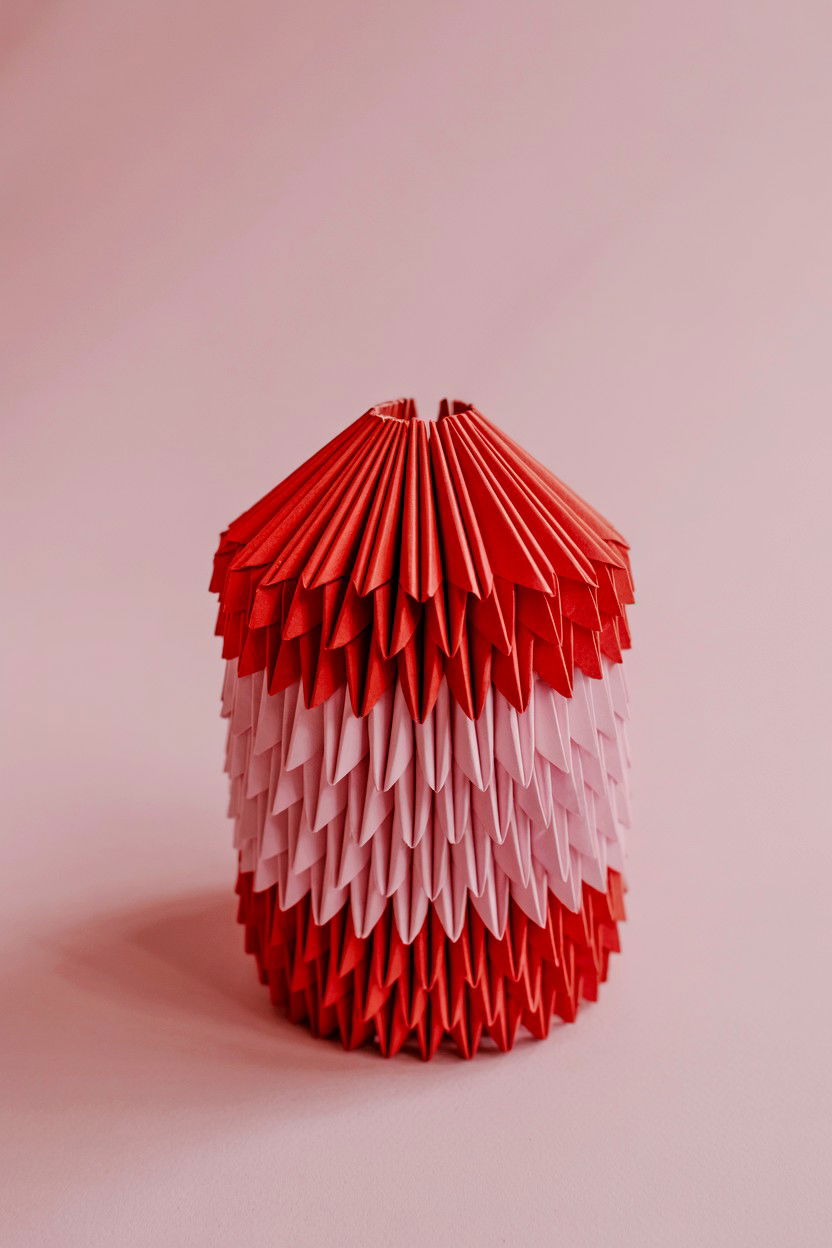 Origami Heart Note Jar - 25 Valentine's Day Love Note Jar Ideas