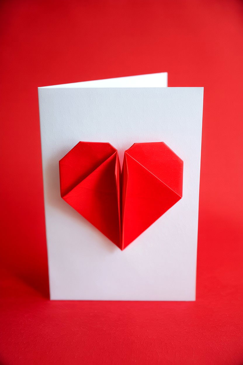 Origami Valentine Card - 25 Valentine's Day Card Ideas for Wife
