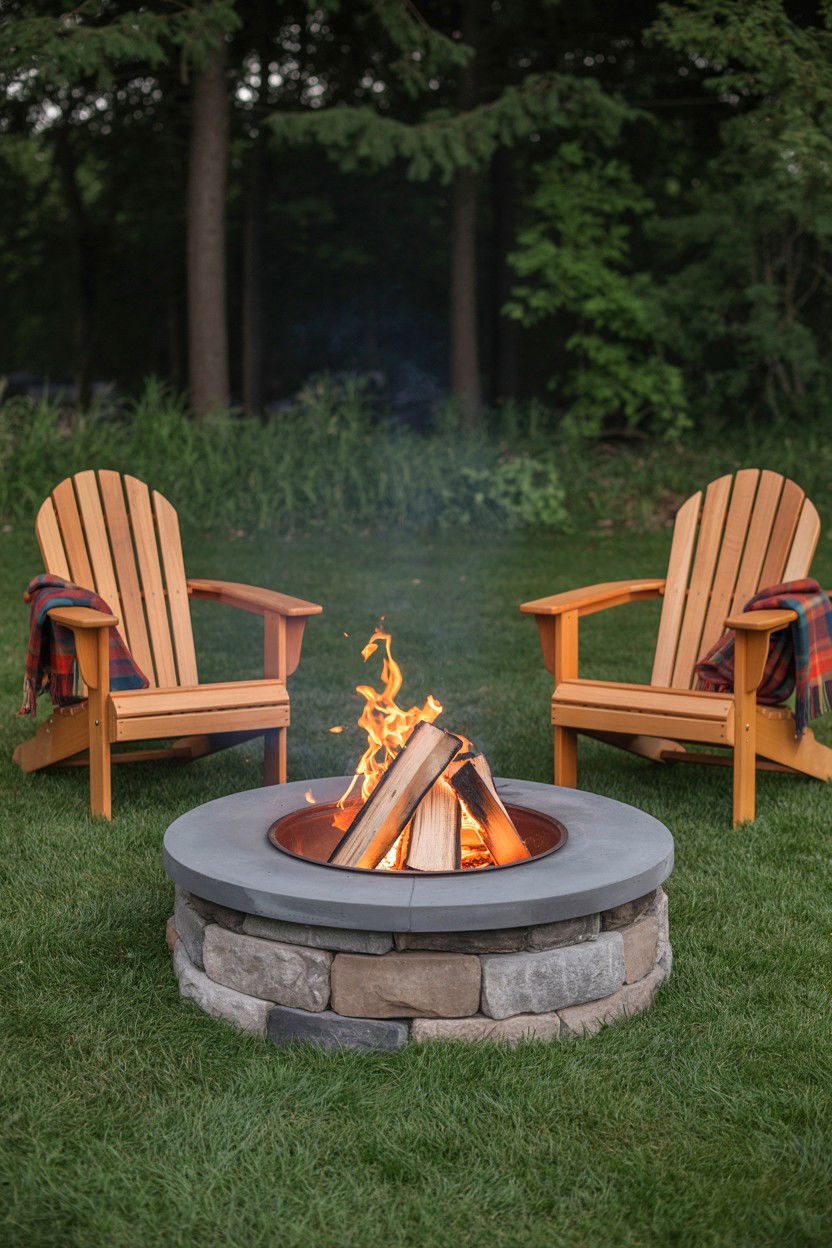 Outdoor Fire Pit - 25 Valentine's Day Anniversary Ideas